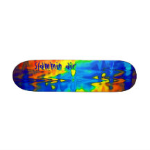 Slammin Air Blue Flame Skateboards