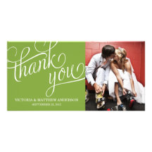 SLANTED | WEDDING THANK YOU PHOTO CARD