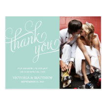 SLANTED | WEDDING THANK YOU POST CARD
