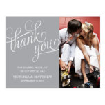 SLANTED | WEDDING THANK YOU POST CARD
