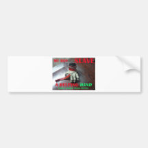 SLAVE HELPING HAND BUMPER STICKER