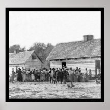 Slaves on Smith's Plantation in Beaufort, SC 1862 Poster