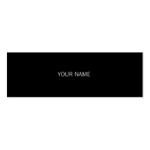 Sleek Black Business Card