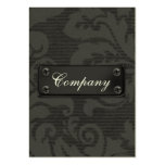 sleek black  metal Business Cards