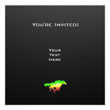 Sleek Horse Racing Invitation