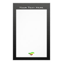 Sleek Horse Racing Personalized Stationery