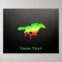 Sleek Horse Racing Print