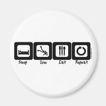 Sleep Dive Eat Repeat Fridge Magnets