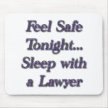 sleep with a lawyer mouse pad