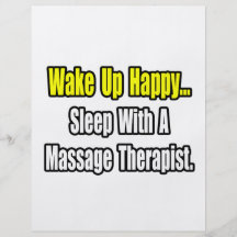 Sleep With A Massage Therapist Flyers