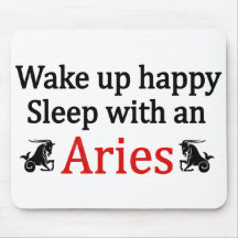 Sleep With An Aries Mouse Pads