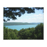 Sleeping Bear Sand Dunes overlook Stretched Canvas Print