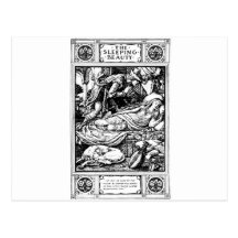 sleeping beauty post cards