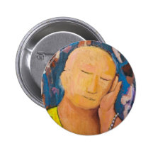 Sleeping Buddha (naive expressionism portrait)