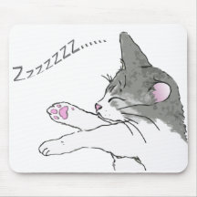 sleeping cat 1 マウスパッド