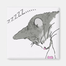 sleeping cat 1 冷蔵庫用マグネット