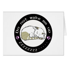 sleeping cat 2 card