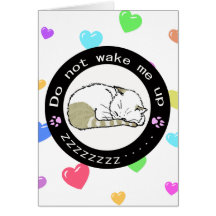 sleeping cat 2 card