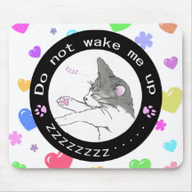 sleeping cat (Circle) 1 マウスパッド