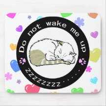 sleeping cat (Circle) 3 マウスパッド