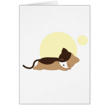 Sleeping Kitten Card