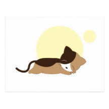 Sleeping Kitten Post Card