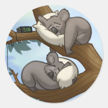 Sleeping Koala Stickers