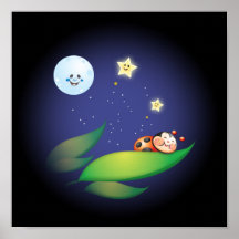 Sleeping Ladybug Posters