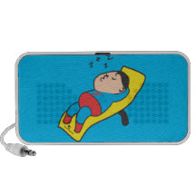 Sleeping man Doodle Travelling Speakers