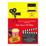 Sleepover and Movie Night Birthday Personalized Announcement