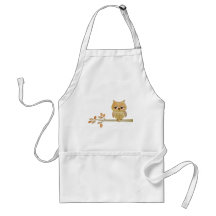Sleepy Owl in Tree Apron
