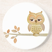 Sleepy Owl in Tree Coaster