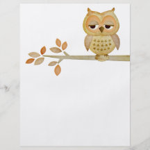 Sleepy Owl in Tree Flyer