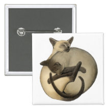 Sleepy Siamese Pin