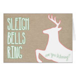 sleigh bells ring notecard