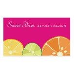 sliced fresh fruit baking bakery business cards business cards
