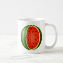 SLICED WATERMELON COFFEE MUGS