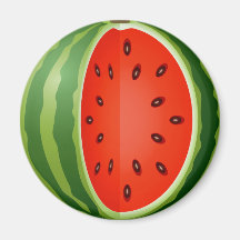 SLICED WATERMELON FRIDGE MAGNET