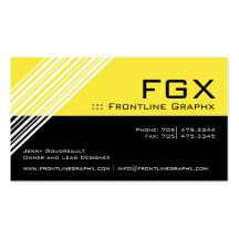 Slick and Modern Monogram Business Card