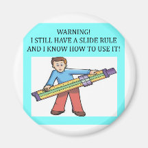 slide rule math humour fridge magnets
