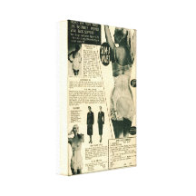 Slim-A-Waist Vintage advertisement Gallery Wrapped Canvas