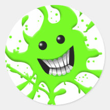 Slimy Round Sticker