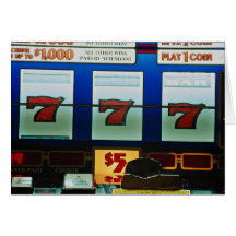 Slot machine in a casino card