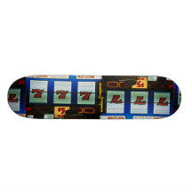 Slot machine in a casino skateboard decks