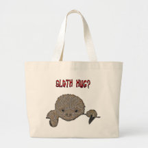 Sloth Hug Baby Sloth Canvas Bag