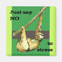 Sloth -Just Say NO Fridge Magnet