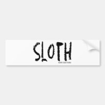 Sloth Logo Bumper Sticker