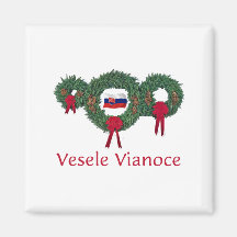 Slovak Christmas 2 Refrigerator Magnet