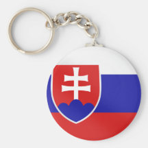 Slovak flag of Slovakia on Tees and for gifts Key Chains