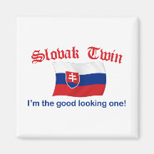 Slovak Twin Good Looking One Fridge Magnets